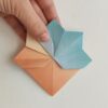 origami marque-page fleur papier dégradé grand format